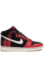 Nike baskets montantes Dunk Plaid Black/Red - Noir - thumbnail