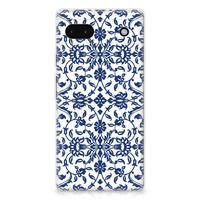 Google Pixel 6A TPU Case Flower Blue