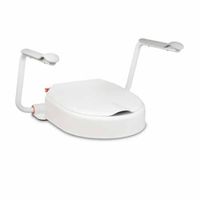 Hi Loo toiletverhoger vast met armleuning - hoogte 10 cm