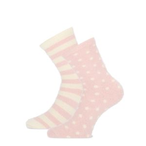 homesocks fluffy dots stripes