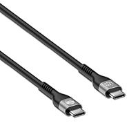 Manhattan 356367 EPR USB 2.0 kabel USB-C™ M/M 240W PD 3.1 e-Mark gecertificeerd 2m zwart