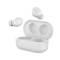 JLab JBuds Air Bluetooth-hoofdtelefoon, draadloze hoofdtelefoon met USB-oplaadetui, IP55 zweetbestendigheid en EQ3 Custom Audio, Bluetooth-koptelefoon met meer dan 24 uur afspeeltijd, wit
