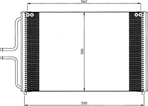 Condensor, airconditioning 35533