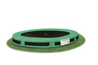 Jumpking trampoline InGround Classic 4,27 meter zwart/groen