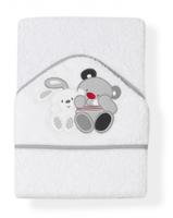 Interbaby badcape Vriendjes junior 100 cm katoen