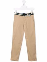 Ralph Lauren Kids pantalon chino à taille ceinturée - Tons neutres