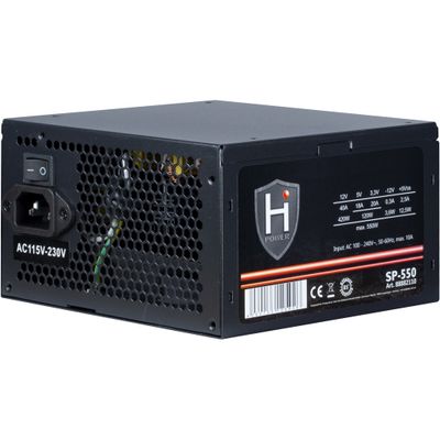 Inter-Tech HIPOWER SP-550 power supply unit 550 W 20+4 pin ATX ATX Zwart