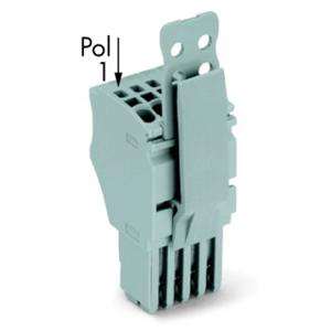 WAGO 2020-113/145-000 Connector, female Grijs 10 stuk(s)