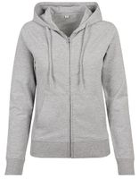 Build Your Brand BY069 Ladies` Terry Zip Hoody - thumbnail