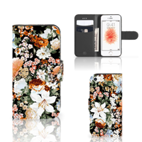 Hoesje voor Apple iPhone 5 | 5s | SE Dark Flowers