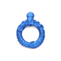 XR Brands Poseidon's Octo-Ring - Silicone Cock Ring - Blue