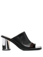 Scarosso mules Gwen 85 mm en cuir - Noir