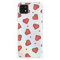 OPPO A53 5G | A73 5G Doorzichtige Silicone Hoesje Hearts