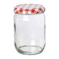 Weckpot rood witte deksel - 580 ml - thumbnail