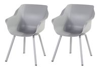 Set van 2 - Hartman Sophie Element dining armstoel - misty grey