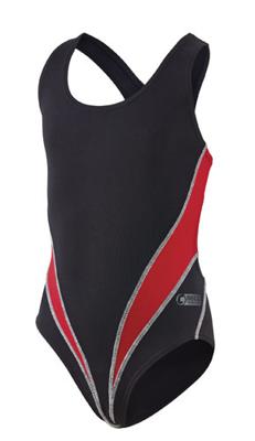Beco badpak Competition meisjes polyester rood/zwart Beco badpak Competition meisjes polyester rood/zwart