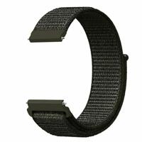 By Qubix - Compatible met Garmin Venu/Sq / Sq2 / 2 plus - Sport Loop nylon bandje - Leger groen - Compatible Garmin bandje - Bandbreedte: 20mm