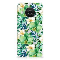 Nokia X10 | X20 TPU Case Orchidee Groen - thumbnail