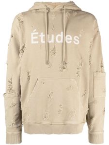 Etudes hoodie Ensemble à effet usé - Marron