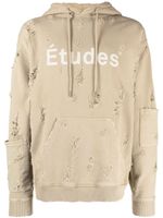 Etudes hoodie Ensemble à effet usé - Marron