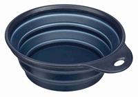 Trixie voerbak/drinkbak reis stevige rand siliconen assorti 1 LTR 18 CM