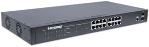 Intellinet 561341 netwerk-switch Managed L2+ Gigabit Ethernet (10/100/1000) Power over Ethernet (PoE) 1U Zwart