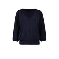 Claudia Sträter top met plooien donkerblauw