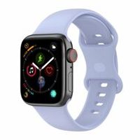 Siliconen sportbandje - Maat: M/L - Lichtpaars - Geschikt voor Apple Watch 38mm / 40mm / 41mm - thumbnail