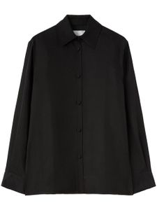 Jil Sander chemise à col pointu - Noir