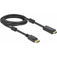 Delock 85957 Actieve DisplayPort 1.2 naar HDMI-kabel 4K 60 Hz 3 m