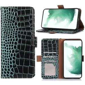 Crocodile Series Honor 70 Wallet Leren Hoesje met RFID - Groen