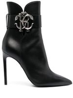 Roberto Cavalli ceinture en cuir Mirror Snake - Noir - thumbnail