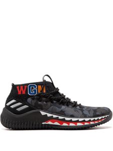 adidas baskets mi-montantes DAME4 BAPE - Noir