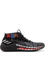 adidas baskets mi-montantes DAME4 BAPE - Noir - thumbnail