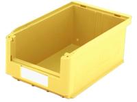 384037 Zichtbak Geschikt voor levensmiddelen (b x h x d) 210 x 145 x 350 mm Geel 10 stuk(s)