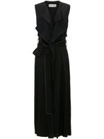 Victoria Beckham robe mi-longue style trench - Noir