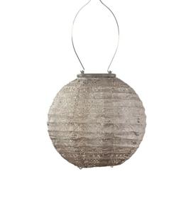 Lumiz solar lampion spectare rond 20 cm taupe