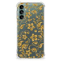 Samsung Galaxy A24 Case Gouden Bloemen