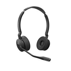 Jabra Engage 75 Stereo On Ear headset Telefoon Bluetooth, DECT Stereo Zwart Noise Cancelling Microfoon uitschakelbaar (mute)