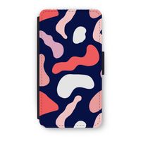 Memphis Shapes Pink: iPhone XS Flip Hoesje - thumbnail