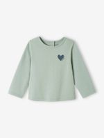 Babyshirt Basics lange mouwen blauwgroen