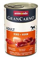 animonda Gran Carno Adult hondenvoer, nat voer voor volwassenen honden, rund+ kip, 6 x 400 g
