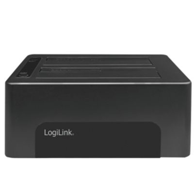 LogiLink QP0029 USB 3.0 SATA 6 Gb/s 2 poorten Harde schijf-dockingstation 2.5 inch, 3.5 inch Met clone-functie