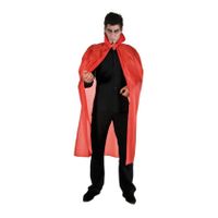 Halloween Dracula cape - voor volwassenen - rood - L127 cm One size  - - thumbnail