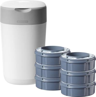 Luieremmer Tommee Tippee Twist & Click Starterpack White Luieremmer Tommee Tippee Twist & Click Starterpack White