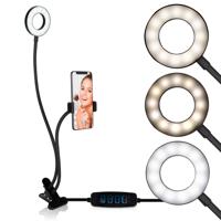 Selfie Studio Ringlamp met Klem 2 in-1 - thumbnail