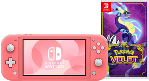 Nintendo Switch Lite Koraal + Pokémon Violet