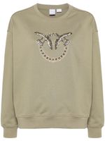 PINKO sweat Love Birds à ornements - Vert