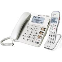 Geemarc AMPLIDECT 595 COMBI Vaste seniorentelefoon Antwoordapparaat, Handsfree, Optisch belsignaal, Compatibel voor hoorapparatuur - thumbnail