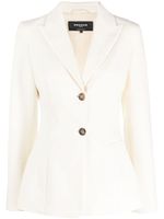 Rochas blazer à simple boutonnage - Blanc - thumbnail